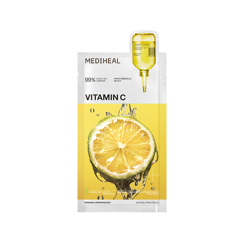 美迪惠爾 維他命C特強亮白精華水庫面膜 (10入)