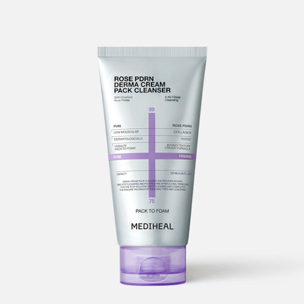 美迪惠爾 玫瑰PDRN毛孔緊緻五合一深層保濕潔面泥霜 120ml