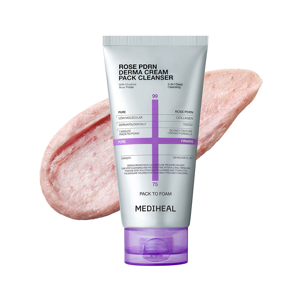 美迪惠爾 玫瑰PDRN毛孔緊緻五合一深層保濕潔面泥霜 120ml