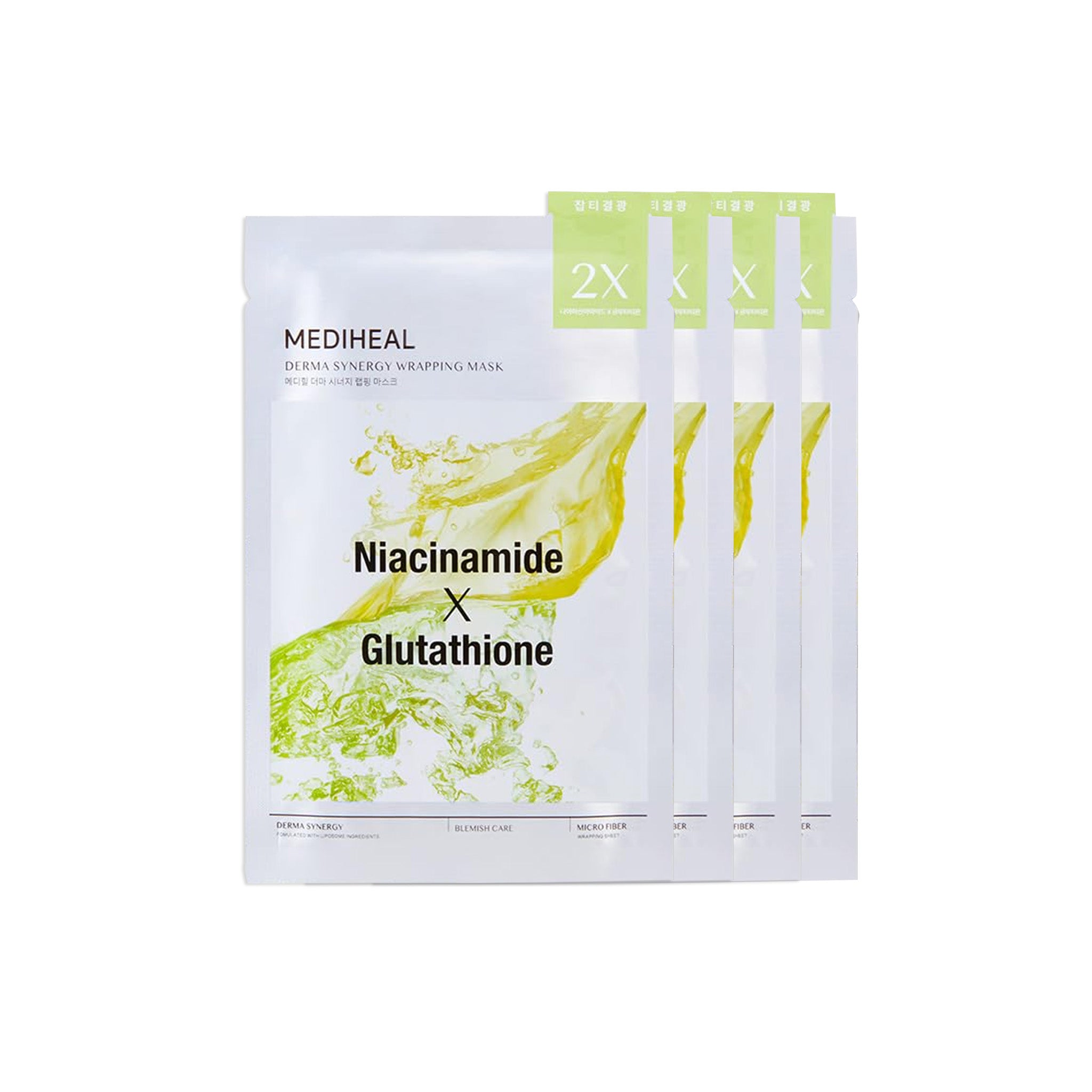 美迪惠爾 B3 X GSH 雙效修護提亮面膜 (4入)