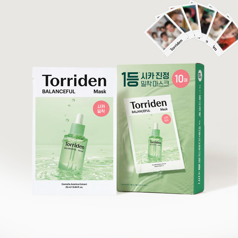 [預售] 桃瑞丹 積雪草舒緩急救面膜 (10入) & CORTIS 限定小咭 (1套)