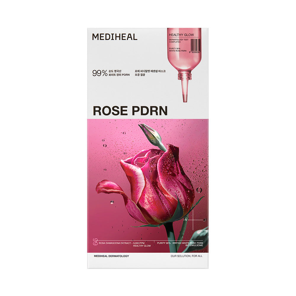 美迪惠爾 玫瑰PDRN特強修復精華水庫面膜 (10入)