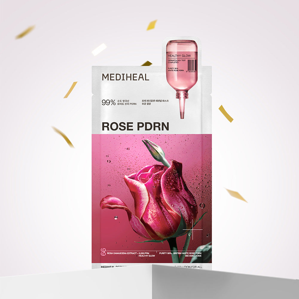 美迪惠爾 玫瑰PDRN特強修復精華水庫面膜 (10入)