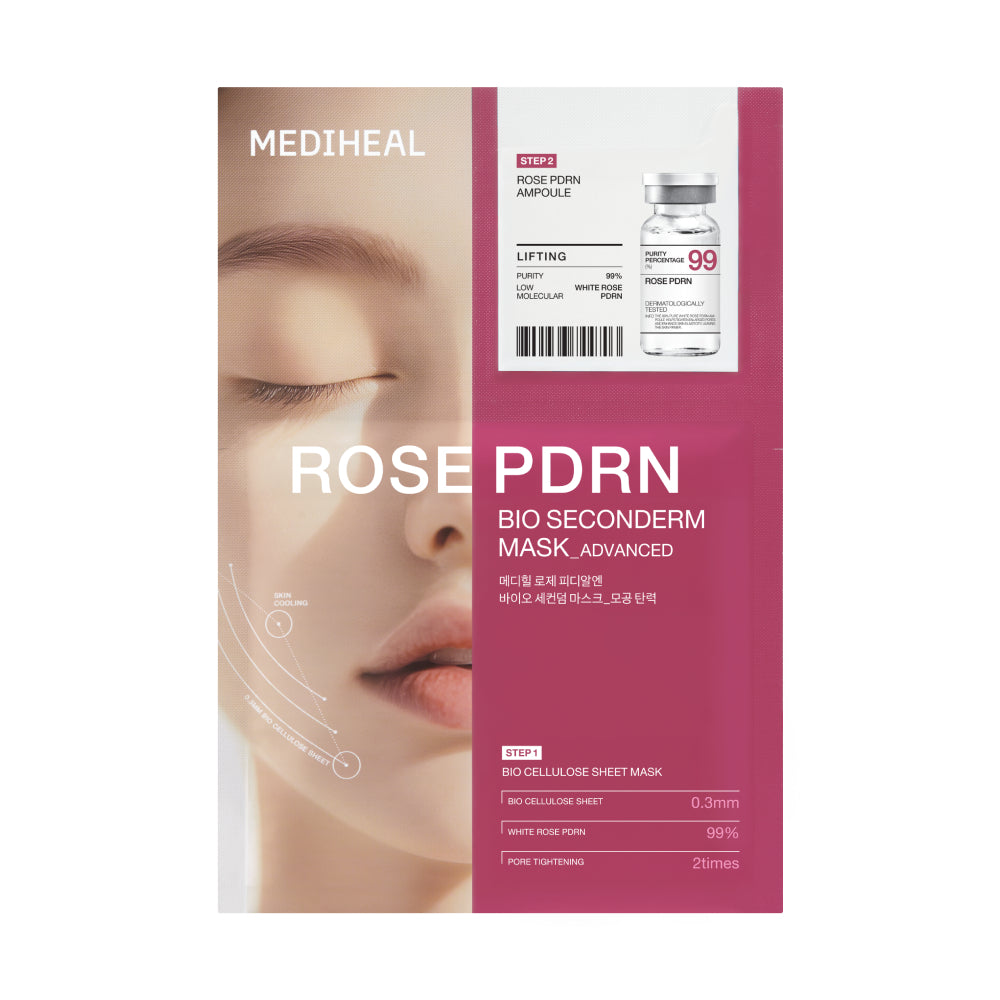 美迪惠爾 玫瑰PDRN生物纖維二重肌膚提拉面膜 (4入)